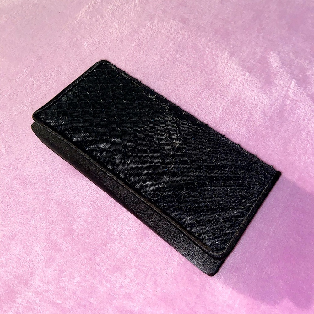 NWOT Women’s Black Rhinestone Wedding Clutch